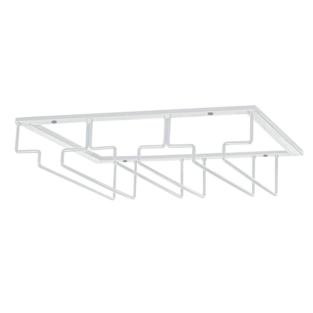Hoge Wijnglazen Rack Onder Kast Glaswerk Rack Wijnglas Hanger Rekken Draad Glas Houder Uej: White-3 Row