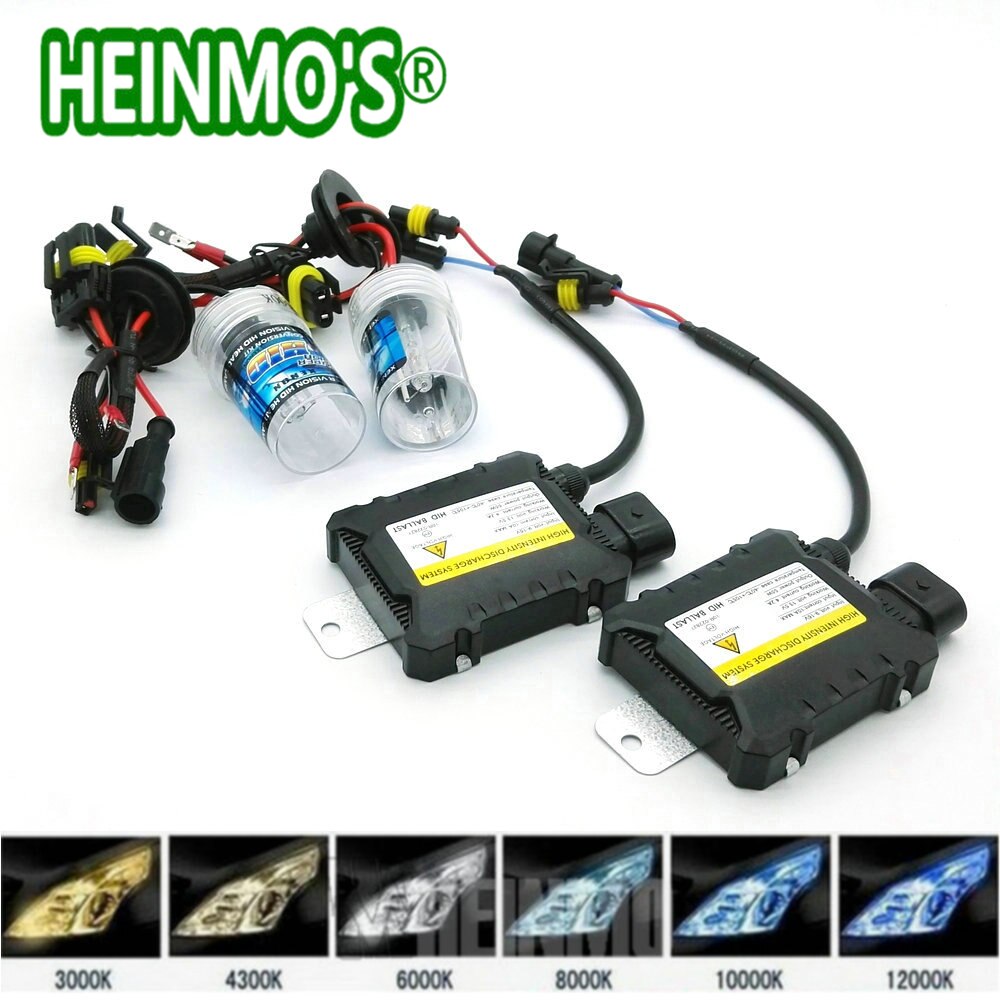 55W Xenon H7 Auto Xenon H4 Hoge Lage Koplamp Hid Lamp H1 H3 H11 9006 9005 880 Conversie Kit koplamp H8 H9 4300K 6000K 8000K
