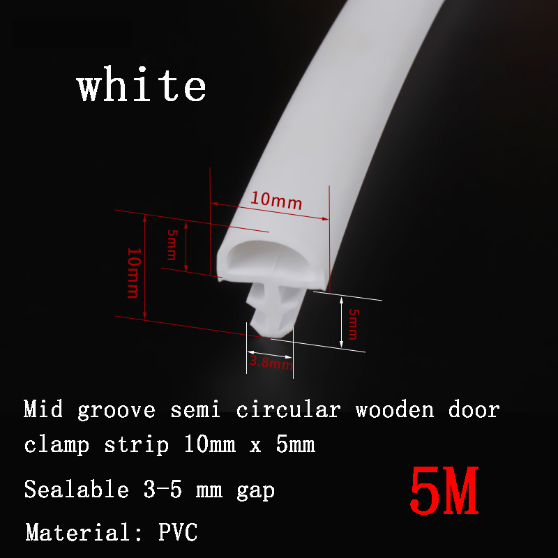 Tira de sellado especial para puertas de madera de PVC, tira de goma insonorizada a prueba de viento y anticolisión para marco de puerta de dormitorio, tipo ranura: Azul oscuro