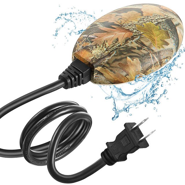 USB Bird Bath De-icer Heater Automatic Thermostatically Controlled 35℃ Birdbath Deicer Water Heater for Garden Lawn Patio: Multicolour