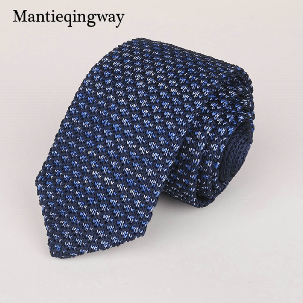 6 Cm Knit Gebreide Ties Voor Mens Pak Stropdas Effen Kleur Skinny Mannen Geweven Gravatas Slim Sjaaldassen Hals tie: 086