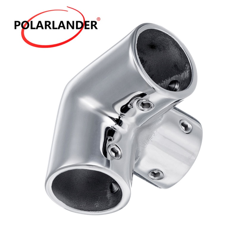 ODYSUNRAL Boots-Handlauf T-Verbinder – 90 Grad, Für 22 Mm Rohre, 316 Edelstahl, 2er Pack, Inkl. Montageschlüssel