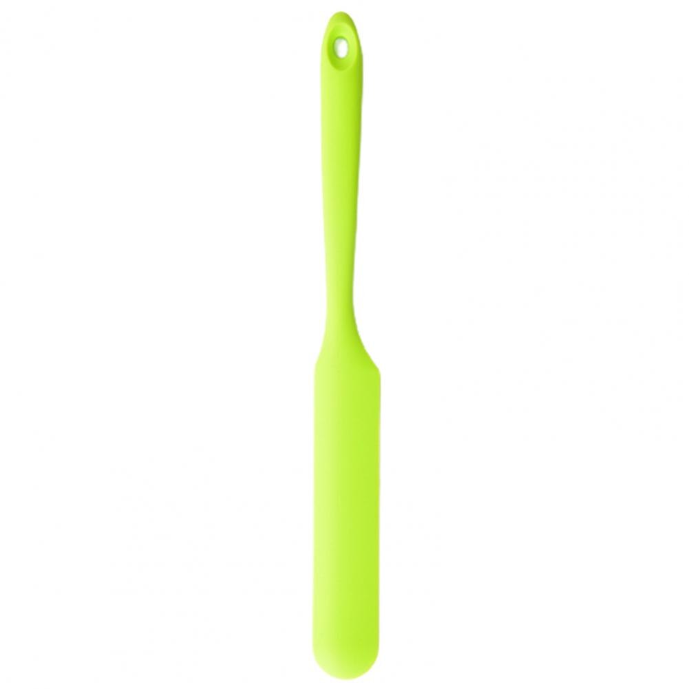 1 PCS Non-Stick Long Handle Spatula Silicone Easy to Hold Multifunction Baking Fruit Sauce Spatula Kitchen Utensil Accessories: Green
