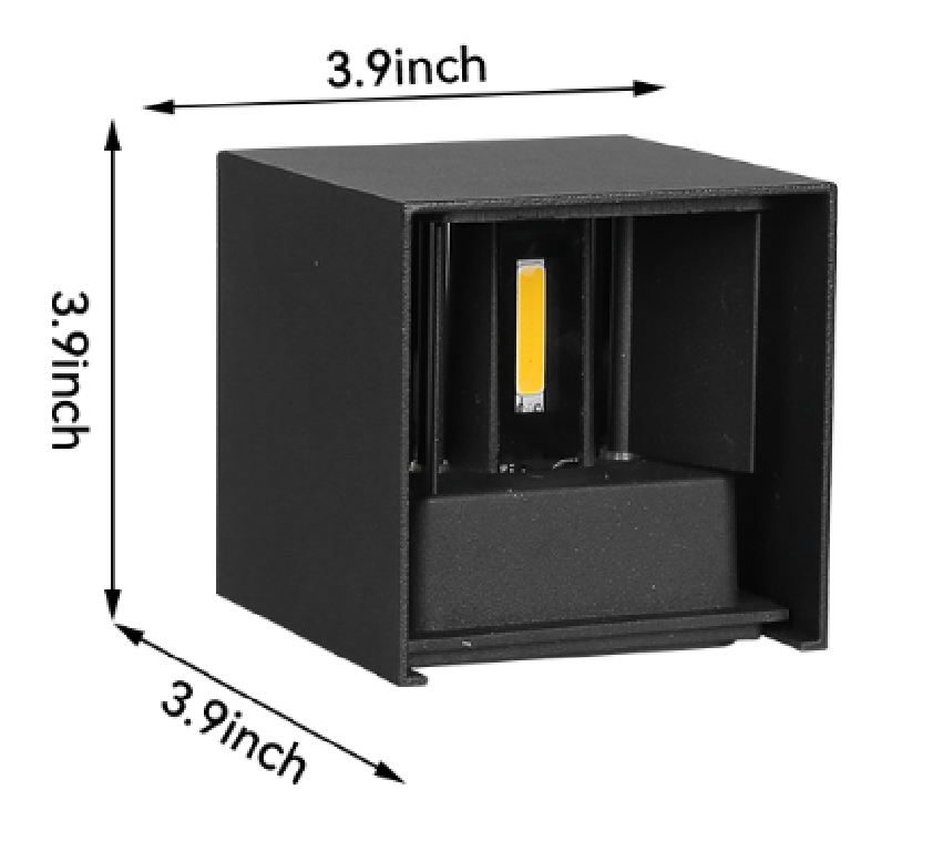 6W 12W Lampada Luminaria Led Aluminium Muur Lightrail Project Vierkante Led Lamp Bedrakamer Slaapkamerverlichting