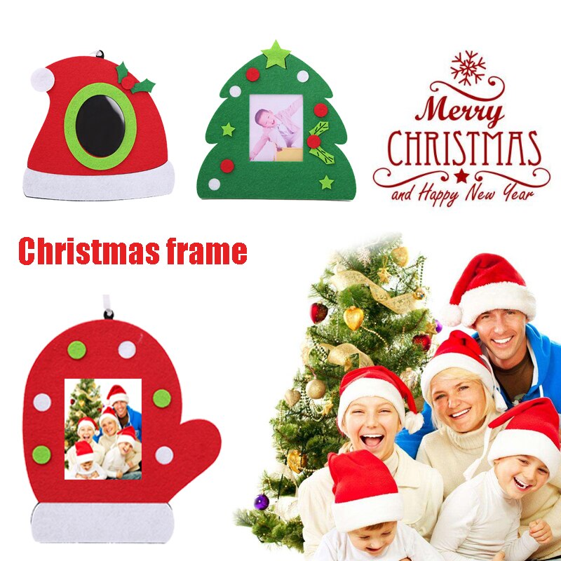 Latex jul fotoramme album træ ornamenter bordpynt