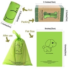 Dog Poop Bags Disposable Pet Waste Bags 120 Count Biodegradable Compostable Poop Bags Refill Rolls，Scented Green Eco-Friendly,