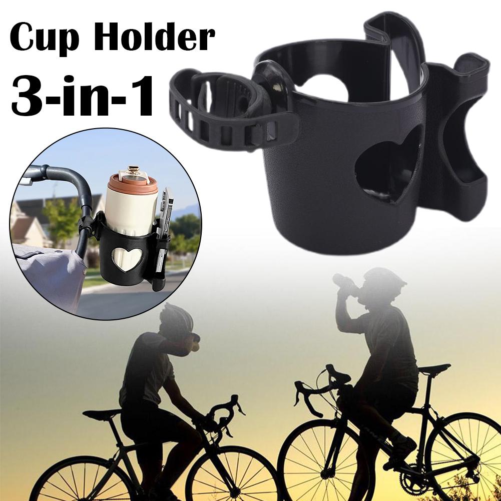 3-in-1 Kinderwagen Bekerhouder Telefoonhouder Fiets Bekerhouder Multifunctionele Zuigfleshouder Kinderwagen Accessoires Bekerhouder