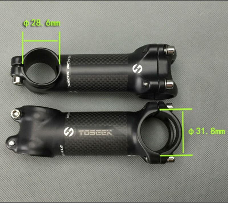 Alumiini hiilikuitu polkupyörän varsi tie maastopyörän varsi mtb 6/ 17 astetta 31.8 * 60/70/80/90/100 /110/120mm bicicleta osat