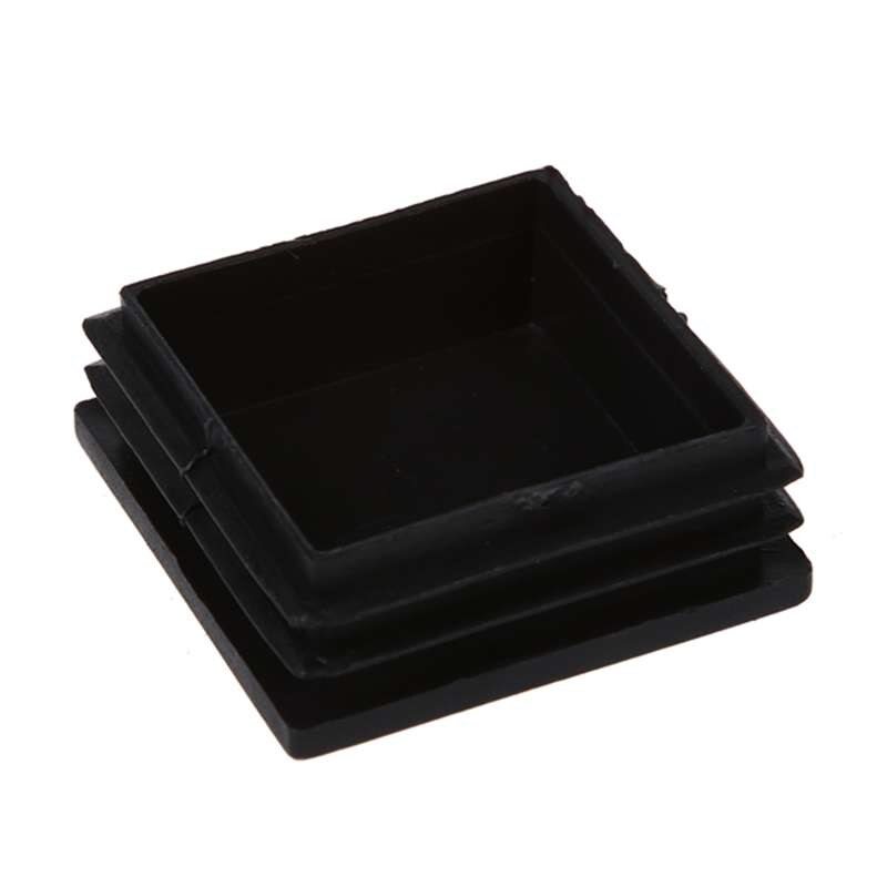 QUARKZMAN 24 Stück Lamellenstopfen Für Vierkantrohre, 45x45mm Schwarz
