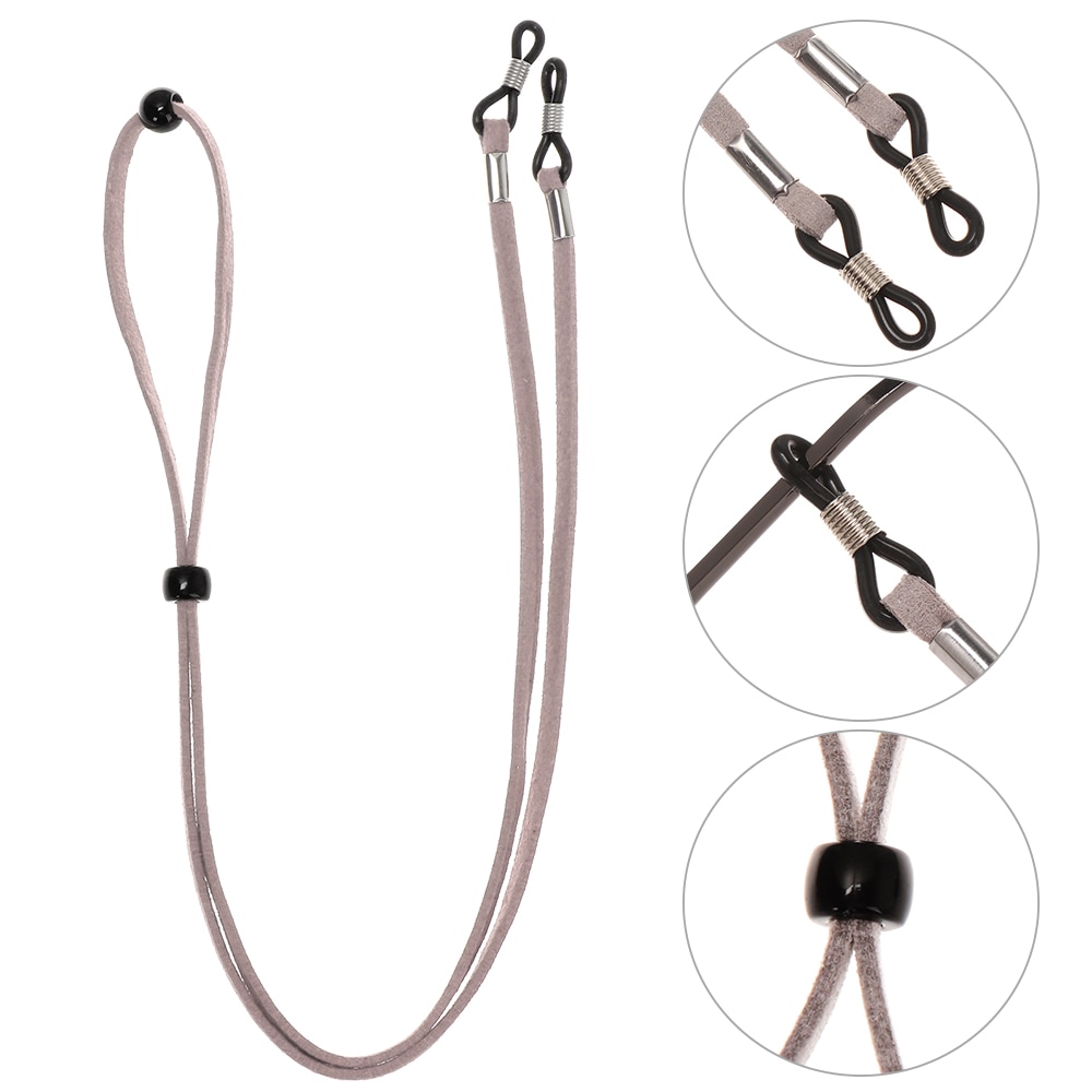 1pc verstelbare, antislip leesbrillen met bevestigingsdraad, anti-verlies gezichtsmaskerkoorden, comfortabele zonnebrilketting
