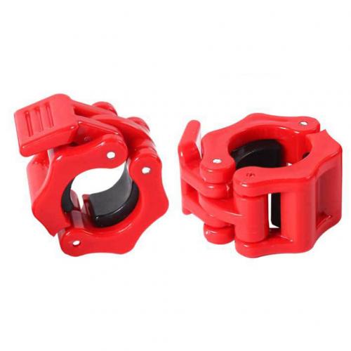1 paar sportschool gewichtheffen fitness training halterklemmen halterklemmen sportschool halter fitness bodybuilding: Rood l