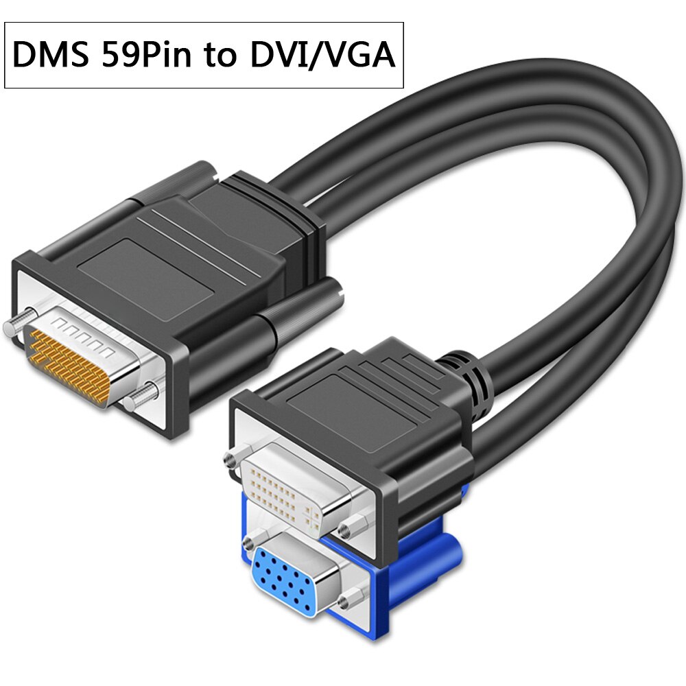 DMS 59 Pin Male naar 2 HDMI/VGA/DVI/DP Vrouwelijke Splitter Verlengkabel Adapter voor grafische kaart HDMI Monitoren: 59 Pin to DVI VGA