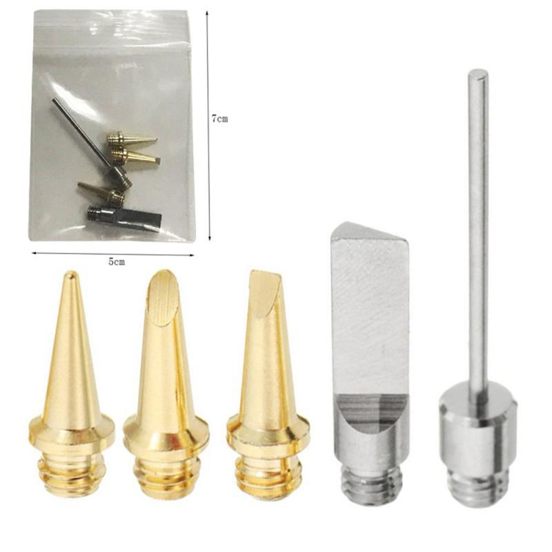 Gas Soldering Iron Gas Soldering Iron Accessories Soldering Iron Tip Sharp Flat Cutting Knife Soldering Iron Nozzle 5 Sets