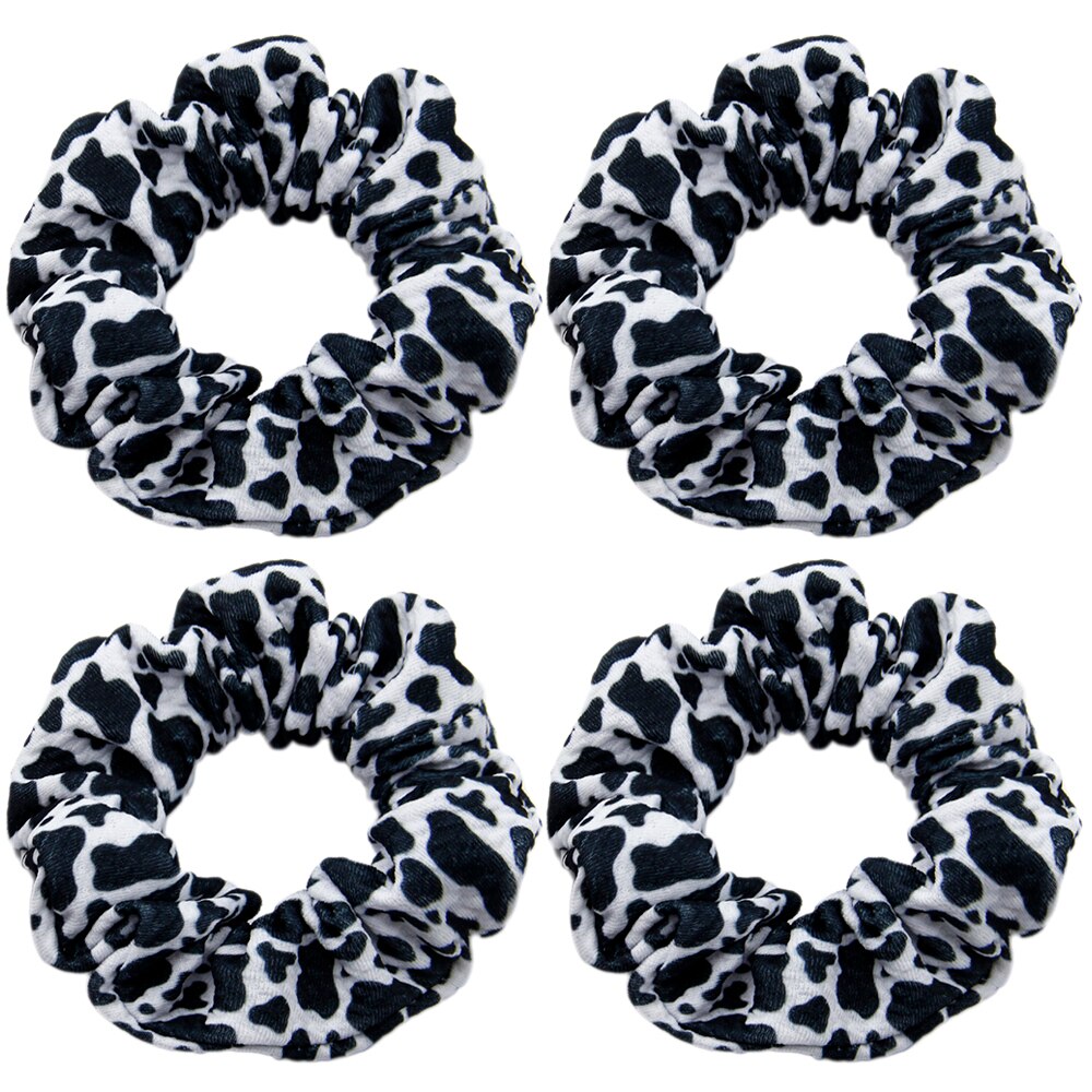 Trykt bullet liverpool hår scrunchies 1 stk, stretchy hestehaleholder, hårbåndtau for kvinner jente, stoff scrunchies ,,1 yc 10475