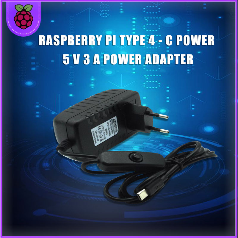 Himbeere Pi 4 Typ-C Netzteil 5V 3A Energie Adapter Mit an/aus Schalter EU UNS AU UK Ladegerät für Himbeere Pi 4 Modell B