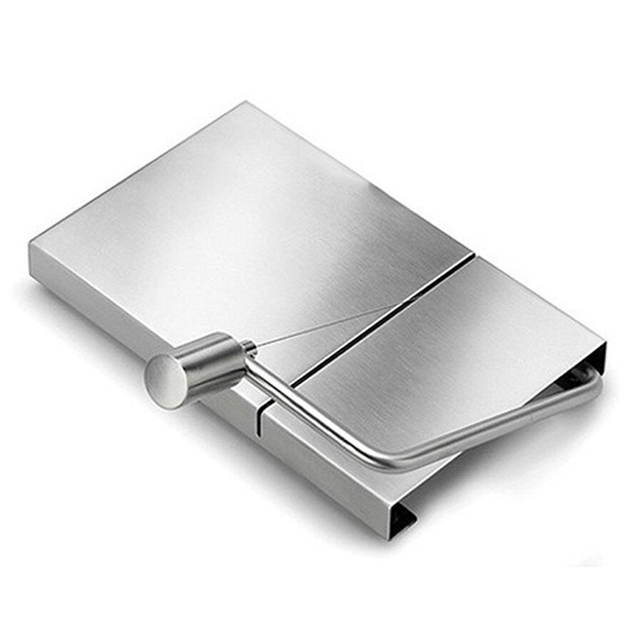 1pc osteskærer wire cutter 5 stk wire ost skære kniv værktøjer serveringsbræt rustfrit stål hårdt semi hårdt ost smør: Lysegrøn