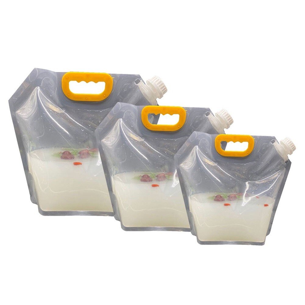 1.5/2.5/5L Stand-Up Plastic Drink Packaging Bag Pouch Beer Beverage Container Liquid Juice Milk Coffee DIY Packaging Bag