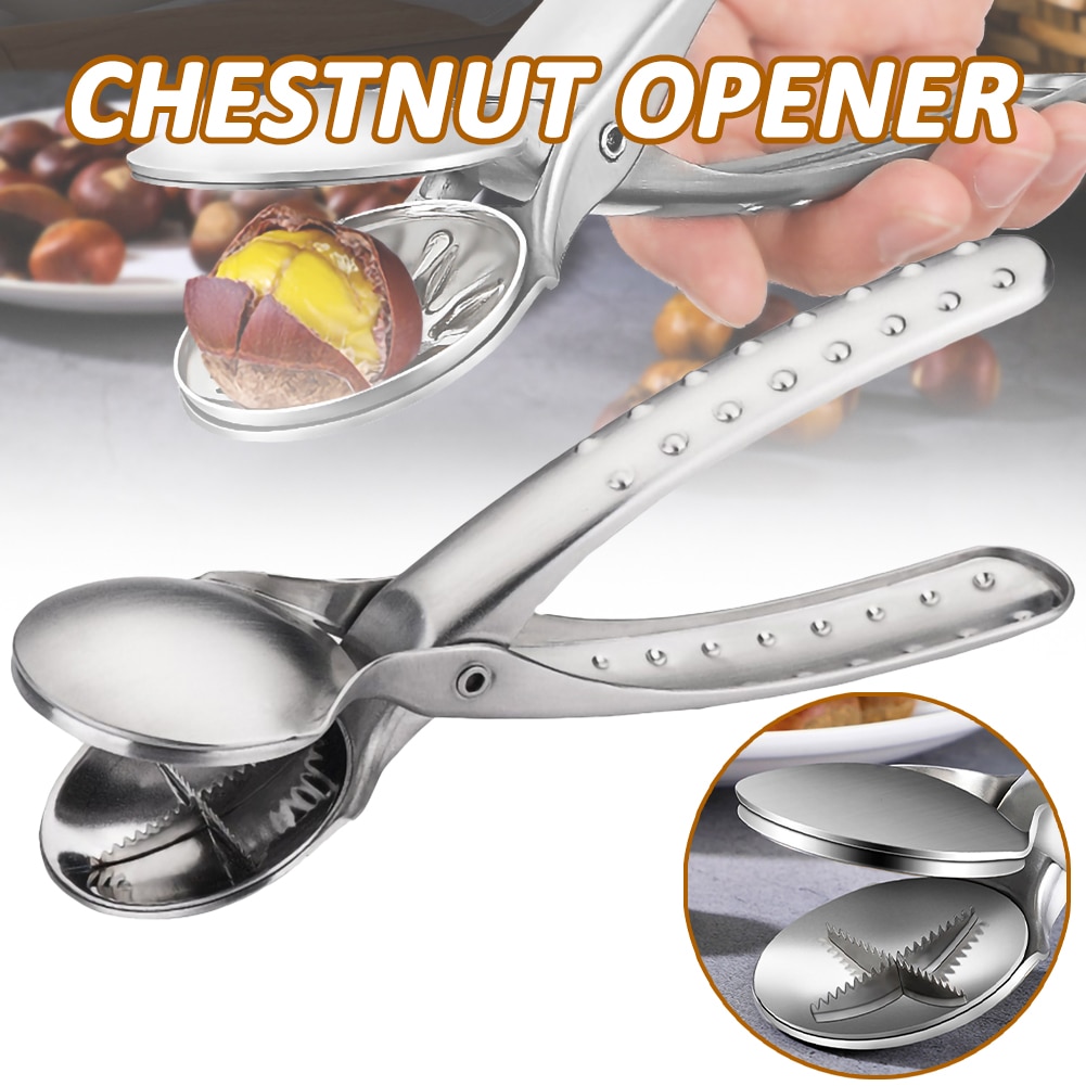 Bontannd Nussknacker Aus Edelstahl - Professioneller Walnuss-Knacker Mit Spiralfeder