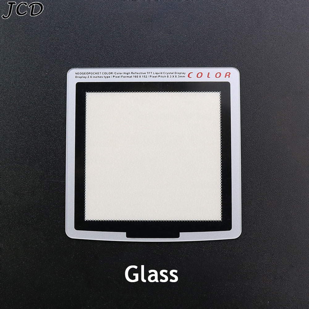 JCD Plastic & Glass Screen Lens Faceplate For Neo Geo Pocket NGP Color Replacement Black Silver Pretector Cover For NGPC: LIGHT BLUE