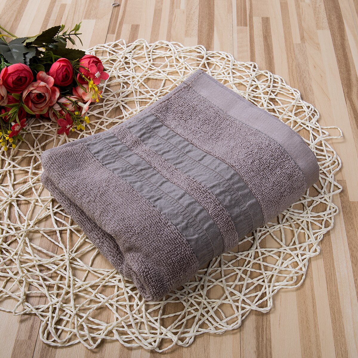 Zachte katoenen badhanddoeken voor volwassenen, absorberende badstof, luxe handbad, strandlaken, volwassen, mannen, vrouwen, basishanddoeken: D