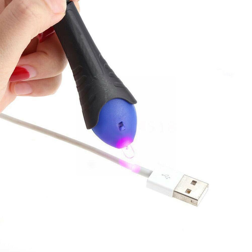 Lápiz de pegamento Uv líquido de fijación rápida en 5 segundos, herramienta alimentada por Super soldadura, compuesto de plástico líquido, luz Repa W8b6