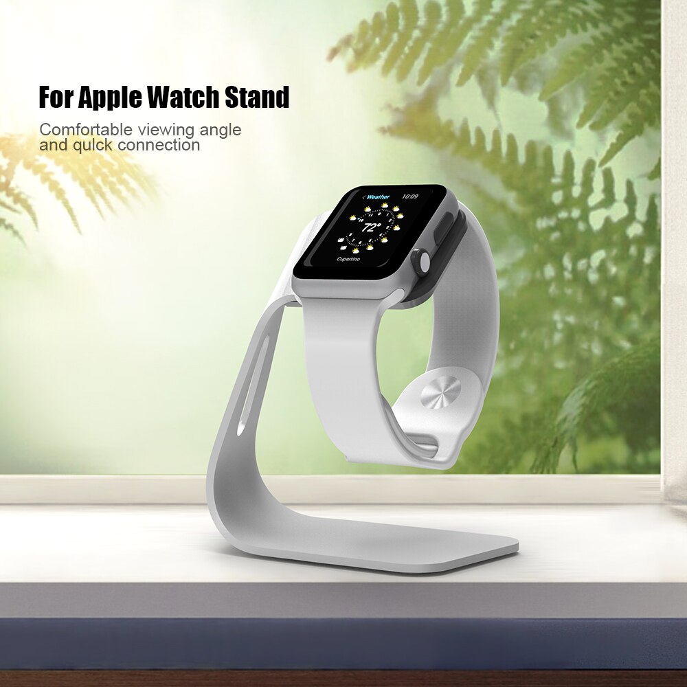 Metal Aluminum Charger Stand Holder for Apple Watch Bracket Charging Cradle Stand for iWatch 4 3 2 1 Charger Dock Station