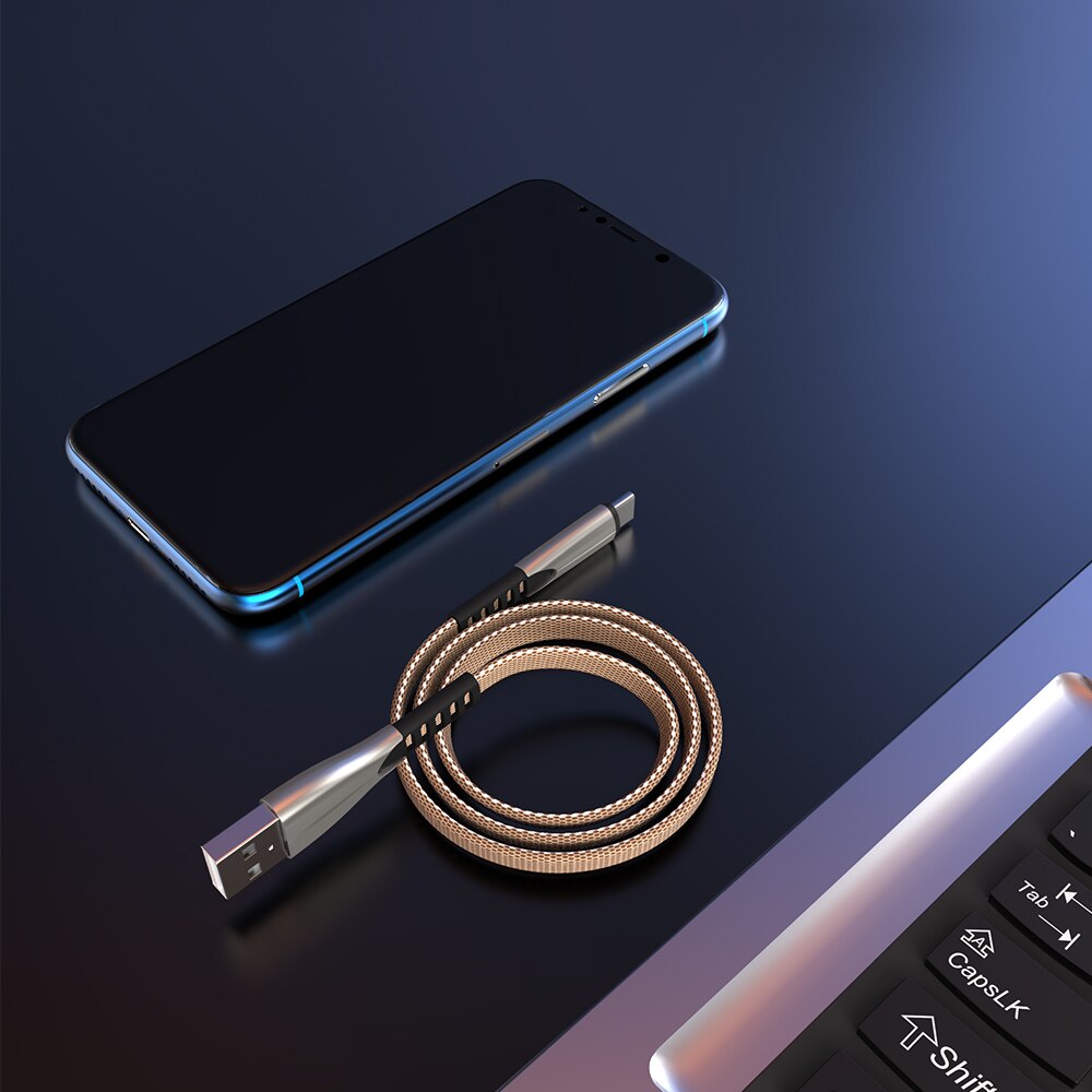 2.4A USB C Kabel Nylon Handy Daten Sync Kabel für LG HTC Schnelle Lade Typ-C Draht für samsung Galaxy S10 S9 Plus Hinweis 8 7