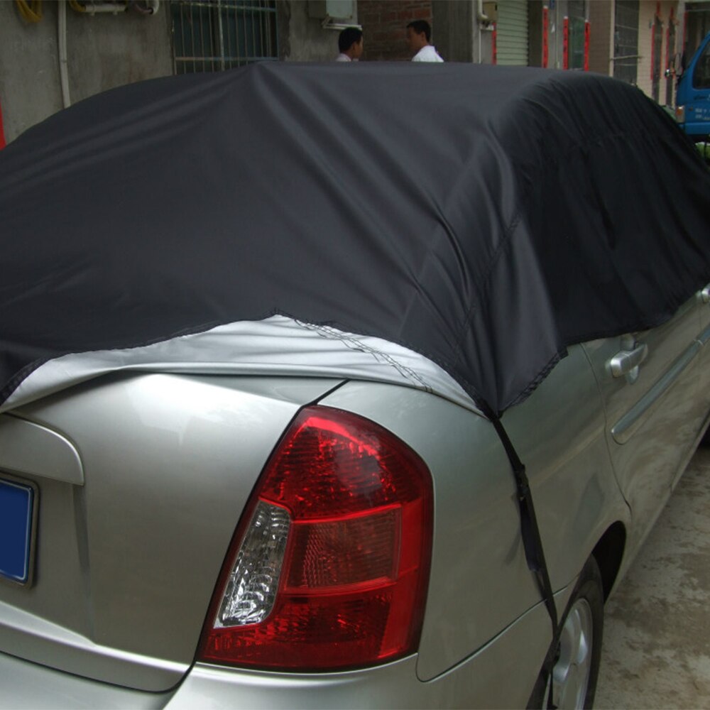 Universal Car Cover Sun UV Snow Dust Rain Resistant Half Covers 3 Sizes Car Protector Car Accessories