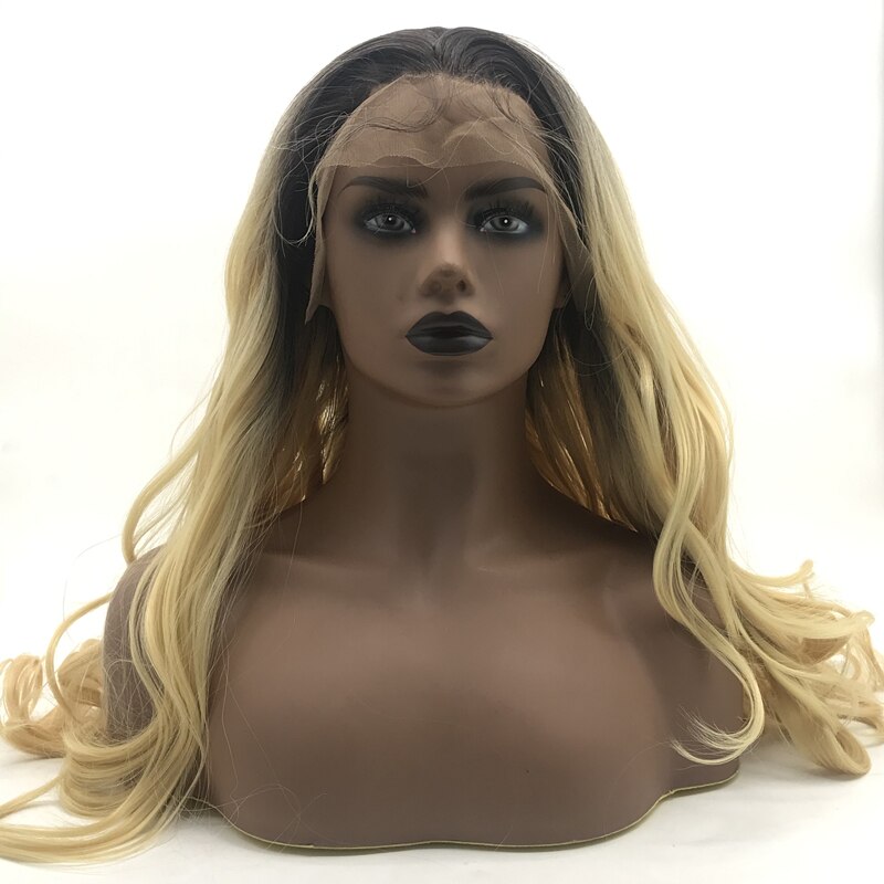 long synthetic lace front wig beauty long T color synthetic lace wig