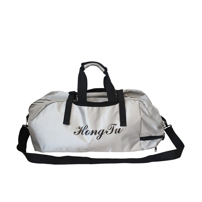 Multifunctionele Reizen Fitness Bag Multi-Functionele Grote Capaciteit Reistas Sport Handtas Paar Rugzak: Lichtgrijs