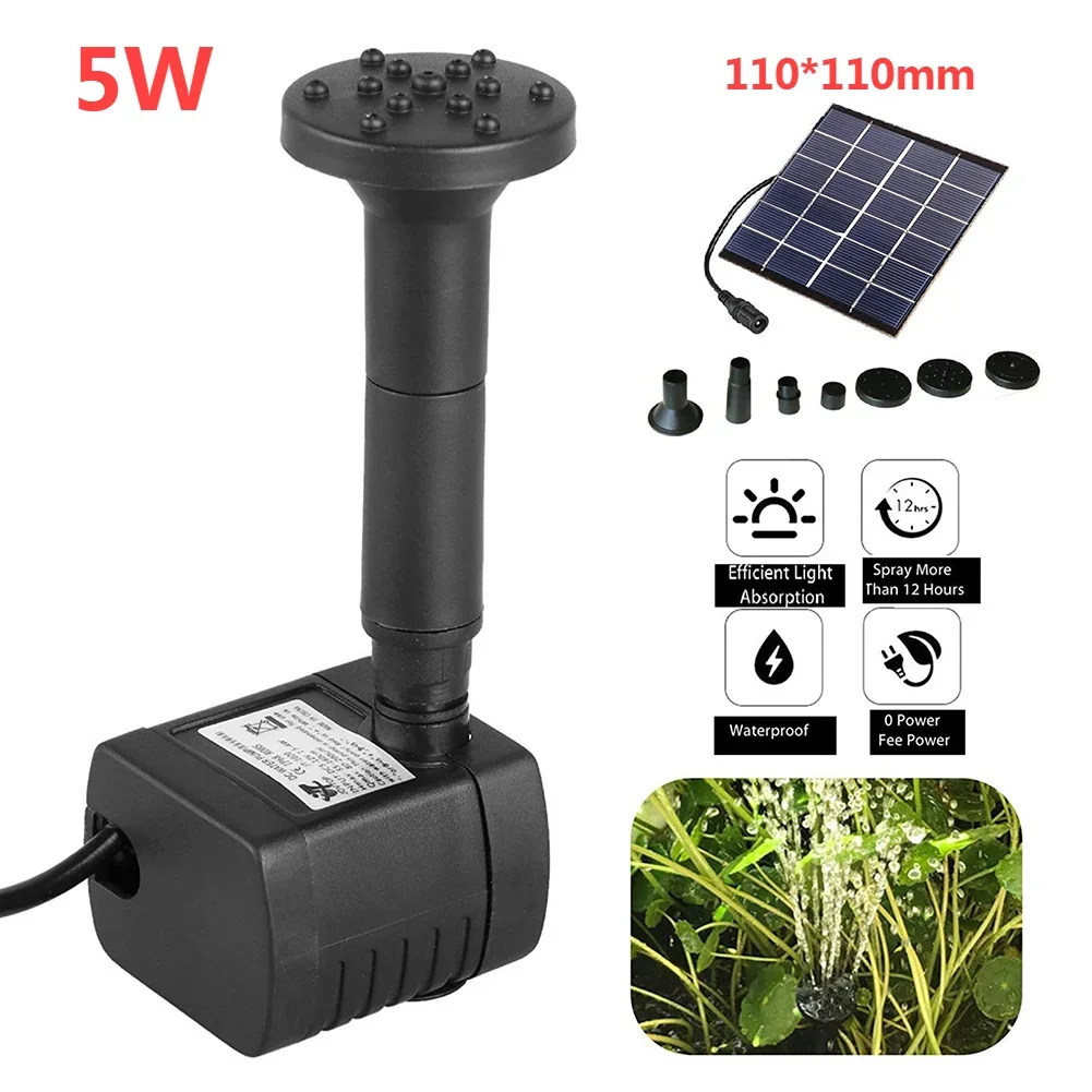 50W 800L/H DC 12V Waterfall Fountain Garden Pond Decor Solar Water Pump Kits: 220V