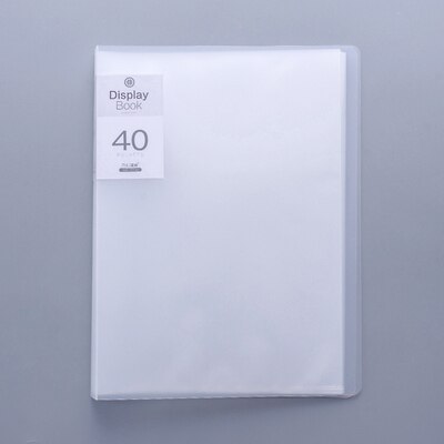 Displaybook Transparent Information Book Insert Folder Multi-layer Folder Student Folder Music Score Folder File Organizer: White 40 pages