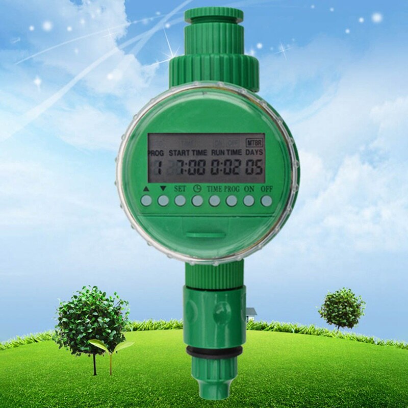 1Pc Water Timer Garden Automatic Irrigation Watering Timer Hose Faucet Tap Controller Timer With LCD Display