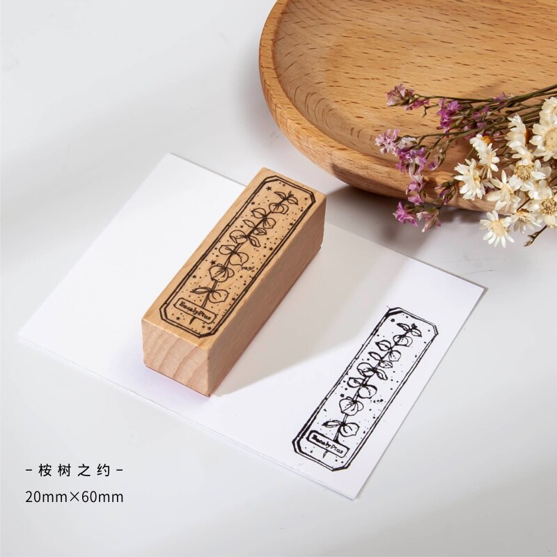 Sellos de goma madera Vintage, sello de caucho para manualidades, para hacer tarjetas, álbum de recortes: A