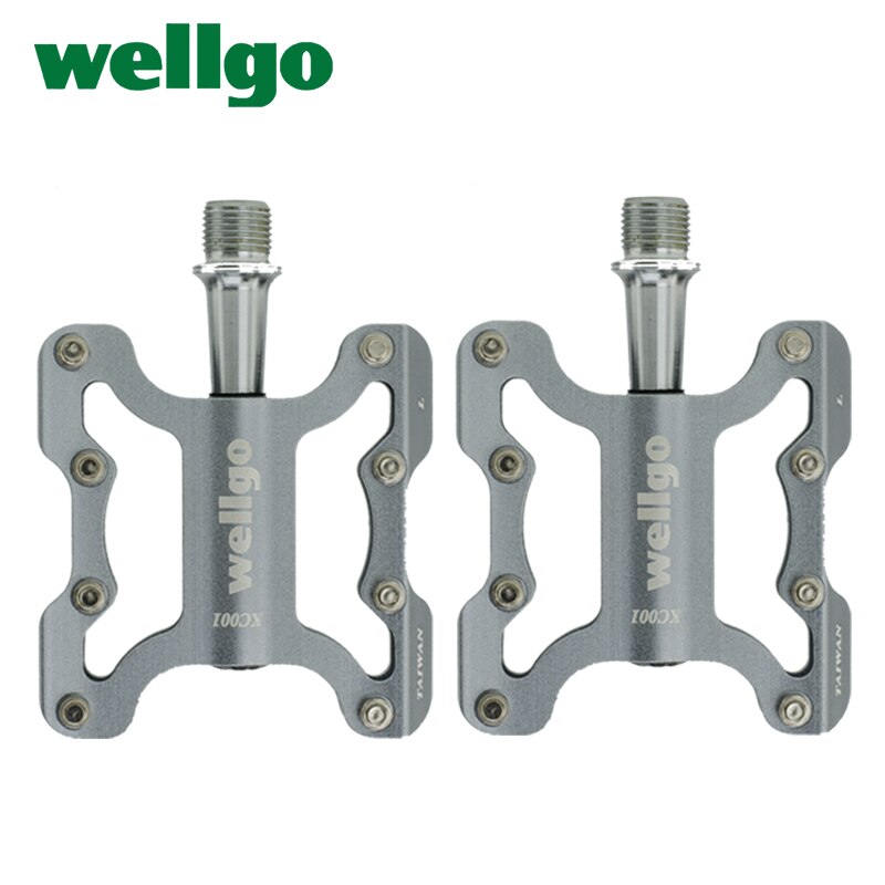 Wellgo KC001 Aluminum Alloy Ultralight MTB BMX Road Bike Pedal Cycling Cr-Mo Spindle Sealed Bearings Bicycle Parts