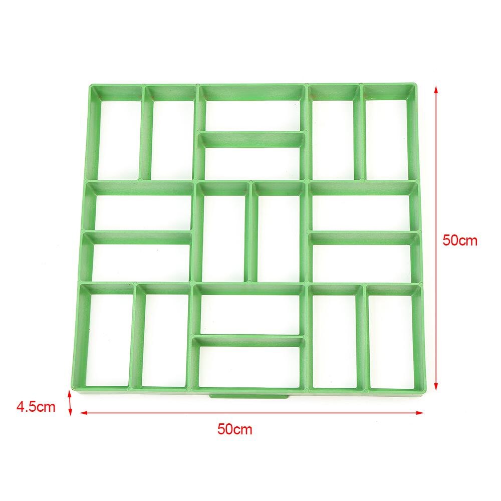 500X500X45Mm Tuin Huis Diy Pave Maker Mold Tuin Steen Oprit Bestrating Brick Mold Sterke Taaiheid en Niet Te Vervormen