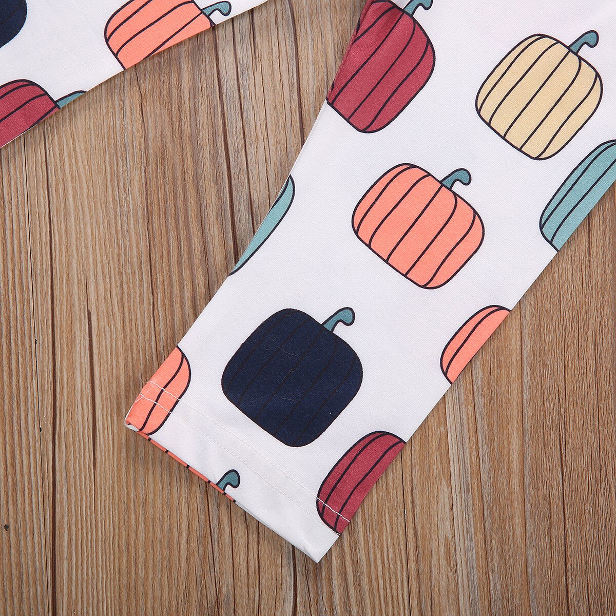 Halloween baby jenter takrenne klær sett gresskar skrive ut lange armer jumpsuits topper bukser pannebånd