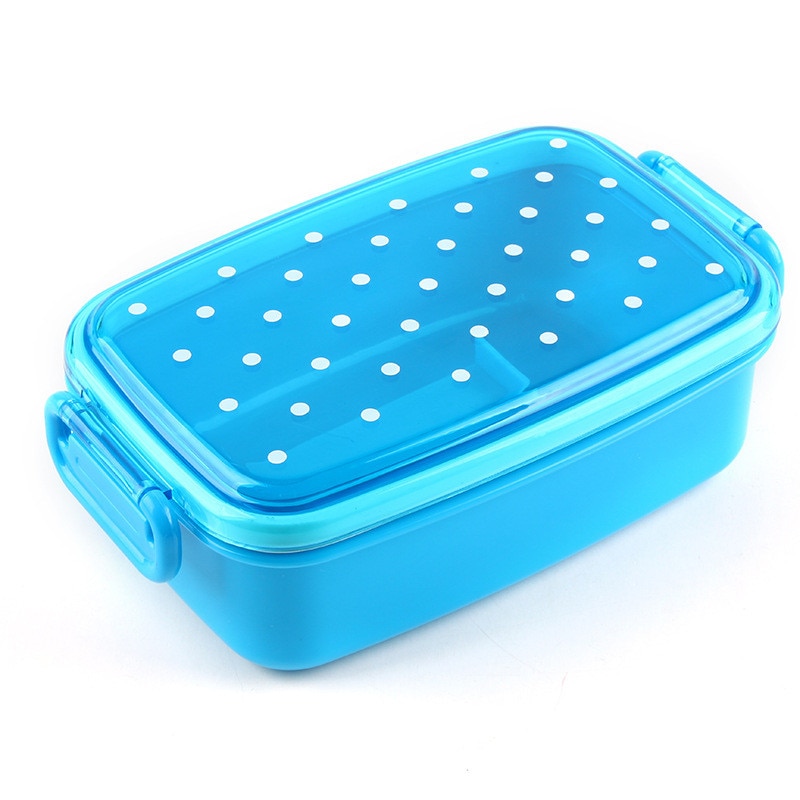 Dot Lunchbox Servies Servies Voedsel Container Bento Sushi Box Kid Baby Fruit Snack Draagbare Magnetron Lunchbox