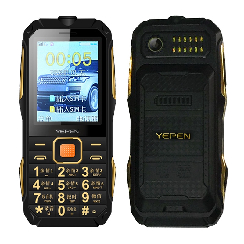 Ship Within 24 Hours Yepen Y698 Wireless Analog Tv Flashlight Fm Radio 2800mah Dual Sim Power Bank Rugged Mobile Cell Phone