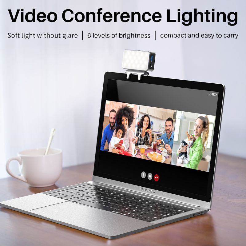 VIJIM CL08 LED Video Konferenz Licht mit Klemme Live Lampe 3000K-7000K Tragbare Füllen Licht Webcam Licht für Tablette Mac Macbook