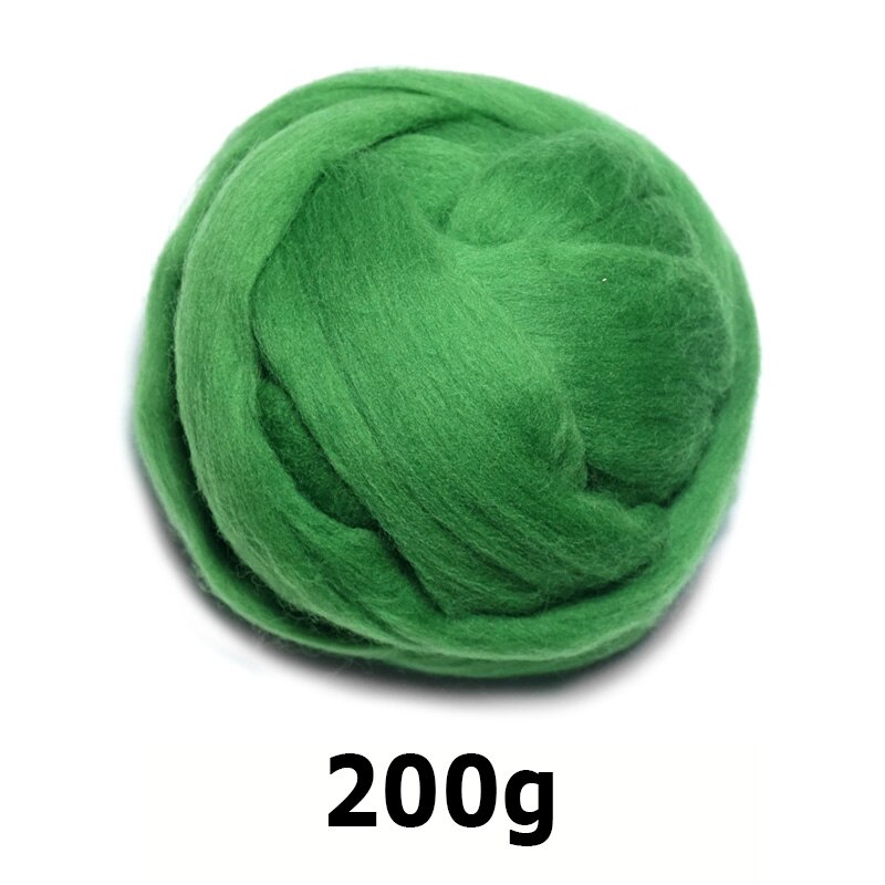 handmade Wool Felt for felting 50g Moss green Perfect in Needle Felt 02#: 200g