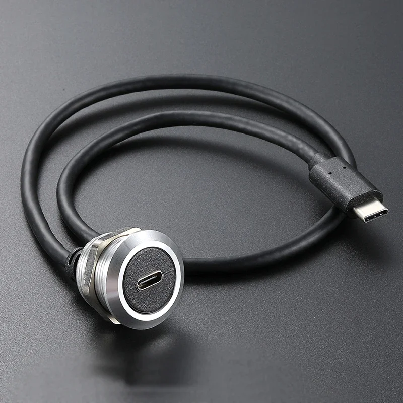 Ethernet LAN Network Cable Extender RJ45 CAT6A HDMI-Compatible Connector USB 2.0 3.0 Type-B Type-C Female Jack Panel Mounting