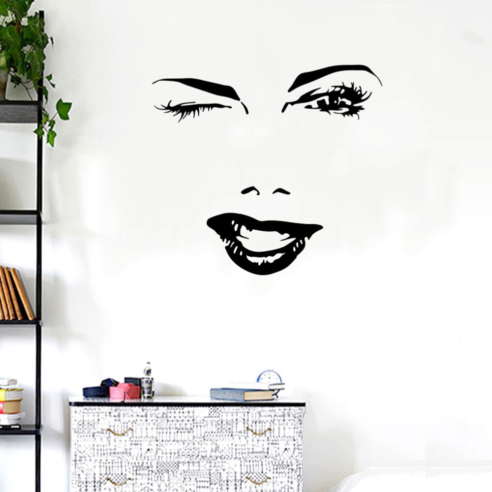 Wall Vinyl Decal Home Decor Art Sticker Beauty Salon Mural Art Black