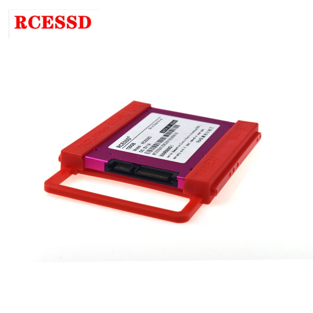 Harddisk stativ 2.5 to 3.5 tommer plast harddisk monteringsbeslag adapter sata 3.0 kabel til notebook pc ssd holder