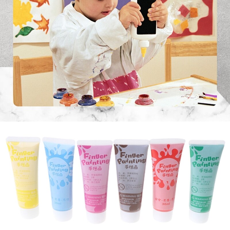 Peinture Au Doigt Pour Enfants Non Toxique - Kit Avec Livre DIY - Dès 2 Ans - Lavable & Amusant