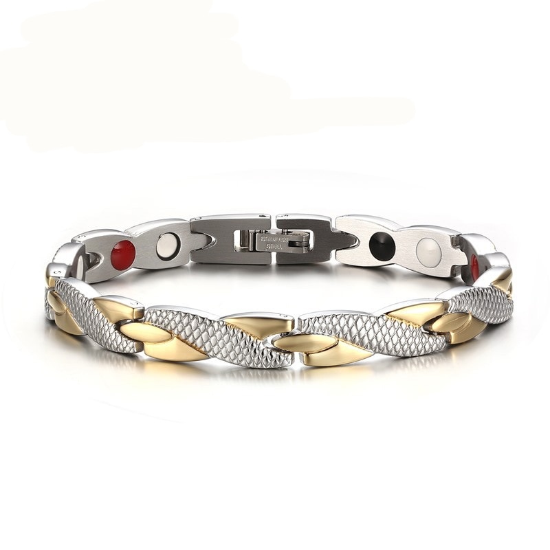 Twisted Gezonde Magnetische Armband Voor Vrouwen Power Therapie Magneten Armbanden Bangles Voor Vrouwen Mannen