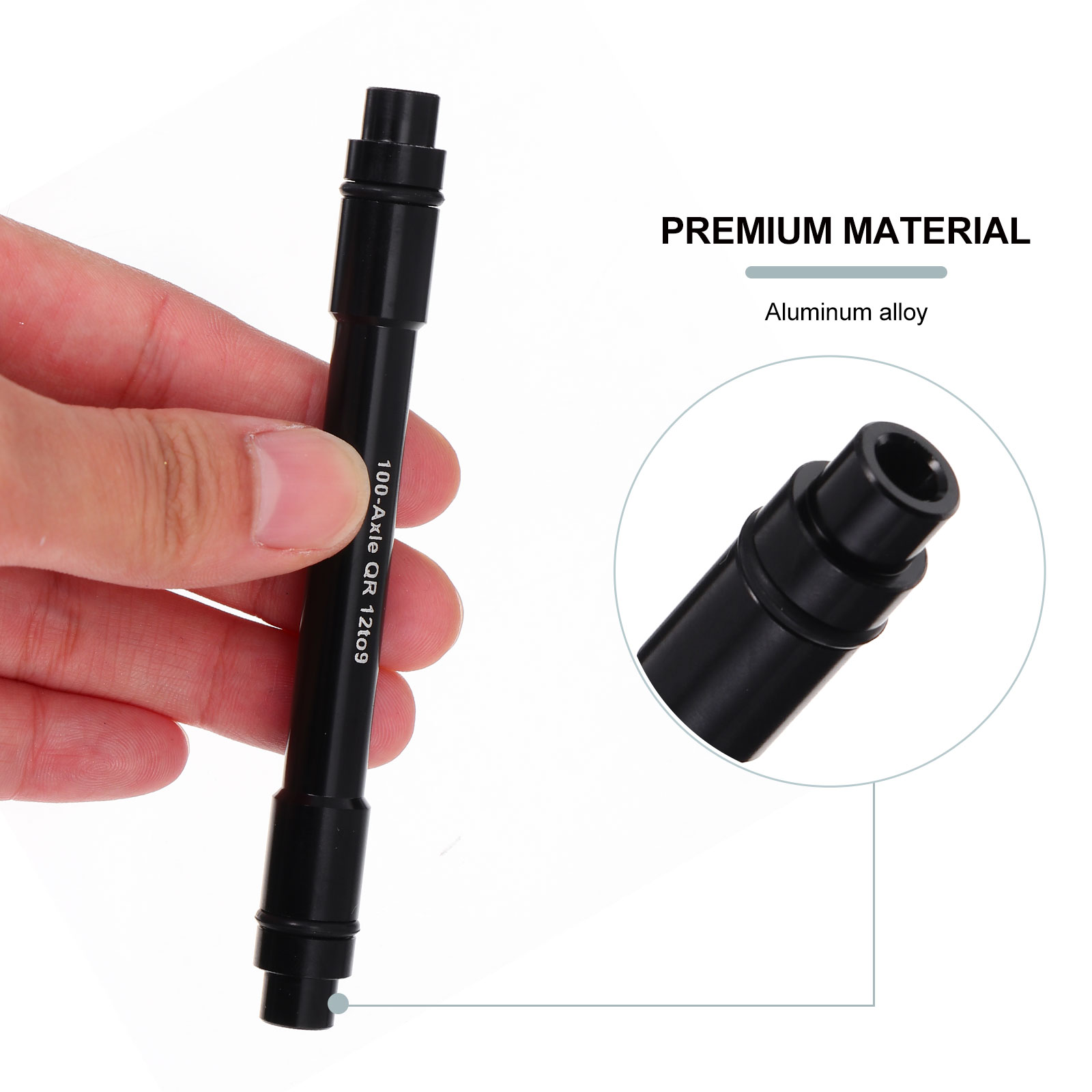 Bike Tube Shaft Conversion Hub Conversion Kit 12mm to 9mm Conversion Adapter