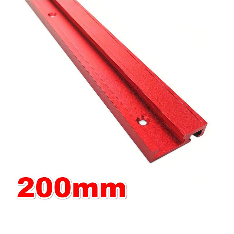 Woodworking Tools Chute Aluminium T-tracks Model 45 T Slot and Standard Miter Track Stop Miter Bar for Workbench Router Table: 1Pc 200mm T-track
