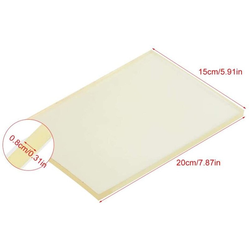 Jiwuo stansskyddsdyna gummi mute board skära hålstans specialstämpling diy handgjorda läderhantverksverktyg