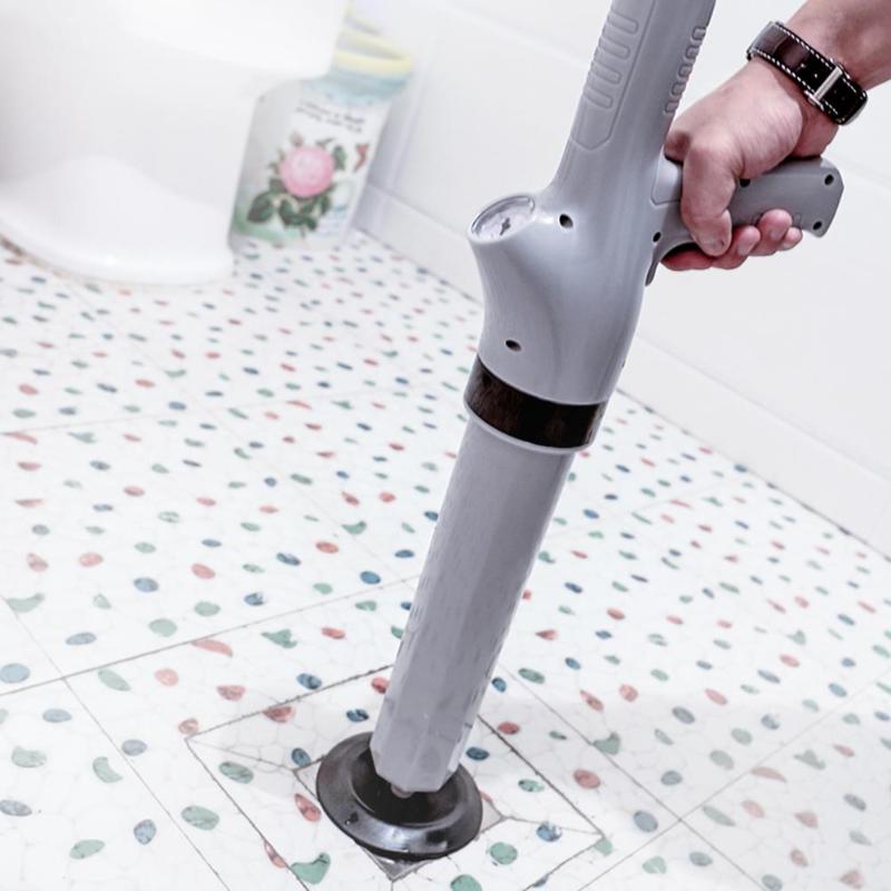 Luftstrøm afløbsblaster pistol højtryk kraftig manuel håndvask stempelåbner rensepumpe til toiletter brusere til badeværelse